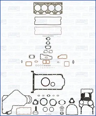 Set garnituri complet motor potrivit CASE IH MX; LANDINI ATLANTIS, ATLAS, GLOBUS, REX REX ORCHARD REX VINEYARD; MASSEY FERGUSON 200, 400, 4000; MC CORMICK V 1004-4 1004-40