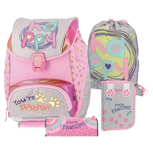 Set ghiozdan + 2 penare+ sac sport Paws Play Set ghiozdan + 2 penare+ sac sport Paws Play