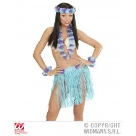 Set hawaii albastru - marimea 140 cm