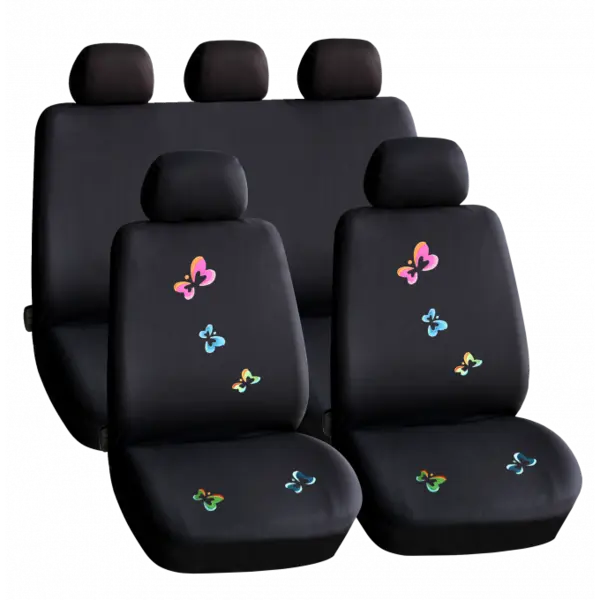 Set huse scaun auto, Universale 9 piese, model BUTTERFLY