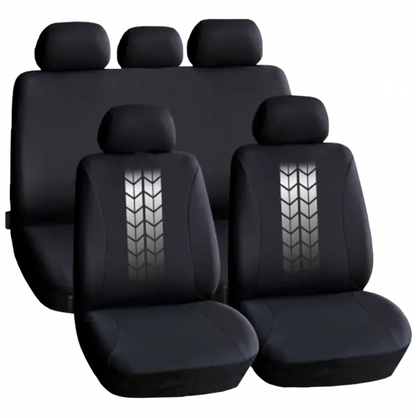 Set huse scaun auto, Universale 9 piese, model TIRE TRACKS