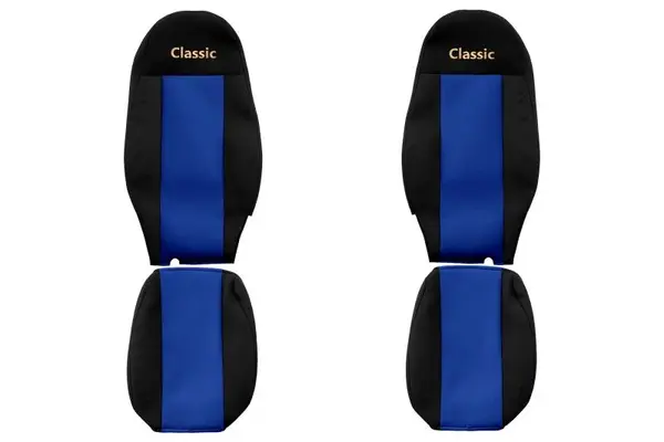 Set huse scaun textil camion compatibile cu Volvo FH 3 (01.2009-12.2012) cu 2 centuri