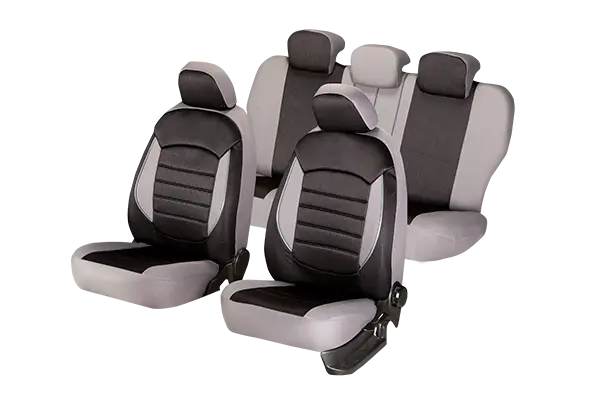 Set Huse Scaun Urban Negru - Gri