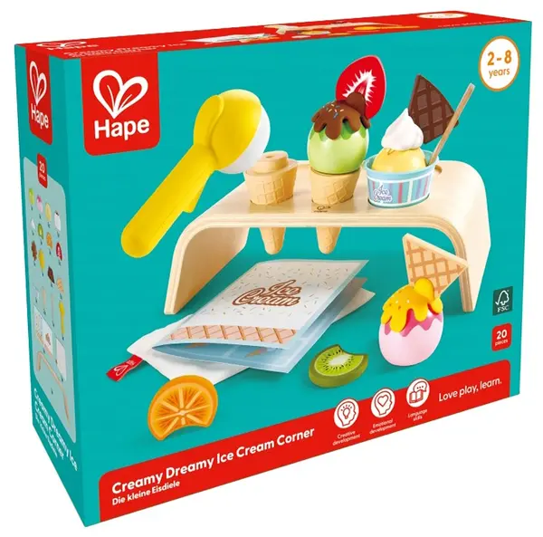 Set joc HaPe International - Colț cu înghețată, 20 piese