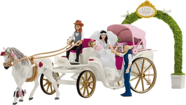 Set joc Schleich - Căruță de nuntă