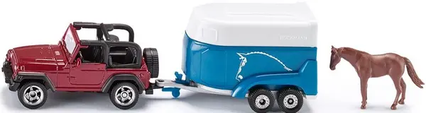 Set joc Siku - Jeep with horse trailer