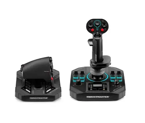 Set Joystick Thrustmaster SOL-R 4 Hotas WW, Acceleratie inclusa, PC (Negru)