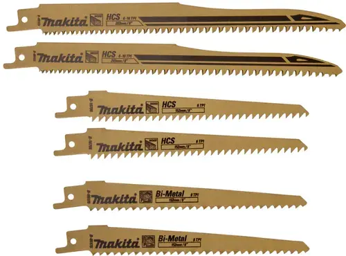 Set lame Makita B-44432 pentru fierastrau sabie, 6 buc