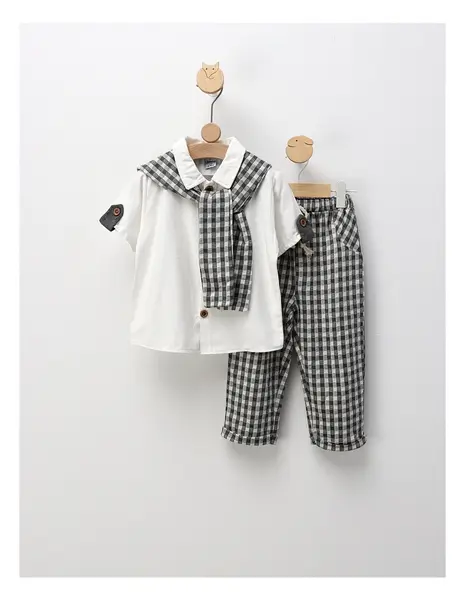 Set lejer de vara, Fashion Style, alb-gri