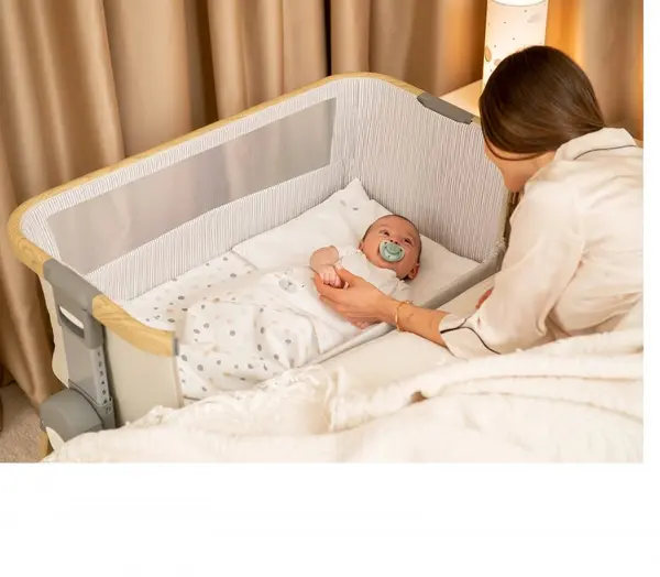 Set lenjerie 5piese pentru patut 80x50cm KikkaBoo Mini cot Hedge-hugs