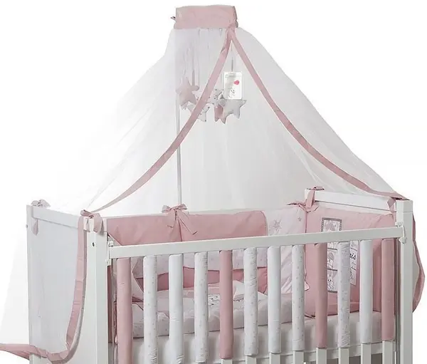 Set lenjerie de pat 8 piese Bambino Casa - Paris, Rosa,