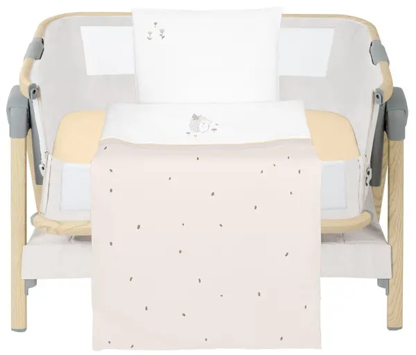 Set lenjerie de pat din 3 piese pentru mini patut KikkaBoo Hedge-hugs