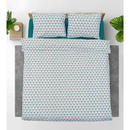 Set lenjerie de pat Heinner HR-DBL132-RBN, 4 buc, Multicolor
