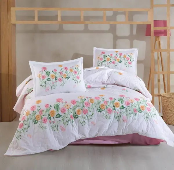 Set Lenjerie si Cuvertura Roselin (Bumbac 100%)