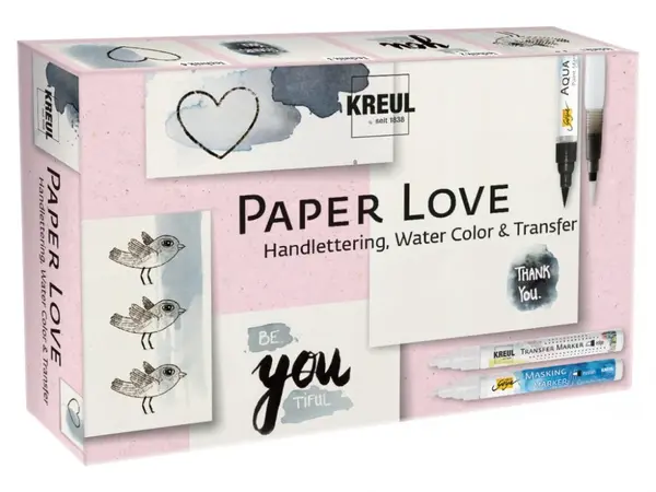 Set lettering si transfer foto, Paper Love Kreul