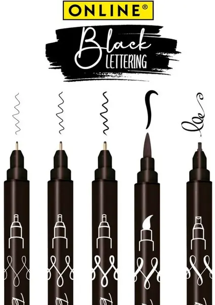 Set linere Online - 5 bucati, in cutie de carton