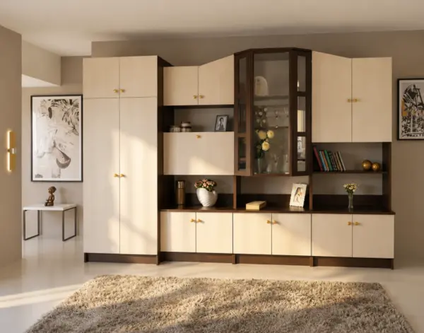Set Living Oscar UA Wenge Mesteacan 360x52x207 cm