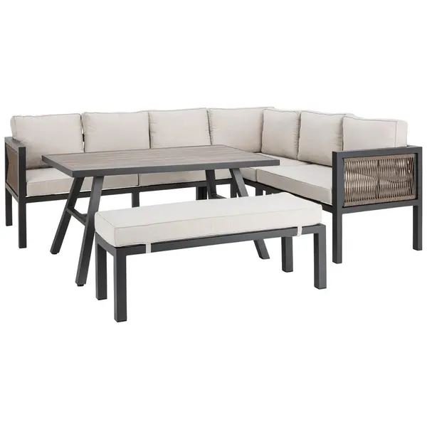 Set Lounge 16 piese 242/195 cm