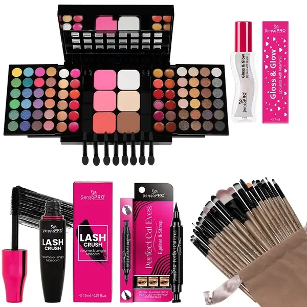 Set Machiaj In Love With Make-up SensoPRO Milano + CADOURI