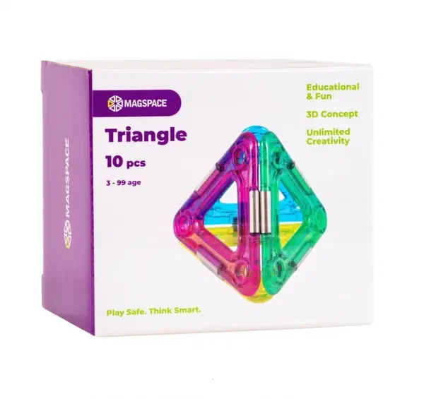 Set magnetic 10 pcs Magspace - Triangle