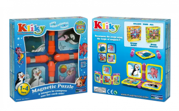 Set magnetic pentru bebelusi Kliky - Animale marine | Supermag