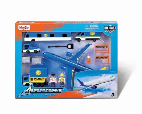 Set Maisto - Airport Playset (Albastru)