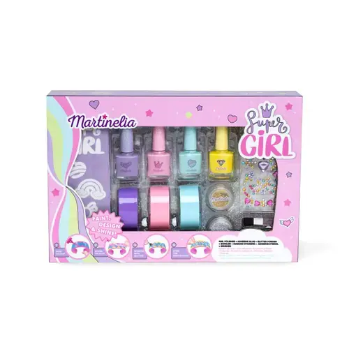 Set manichiura Martinelia - Super Girl, Set lacuri de unghii si bratari