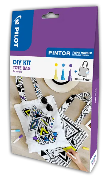 Set markere cu vopsea Pilot Pintor DIY Fashion Bag diverse culori Set Pilot Pintor DIY Fashion