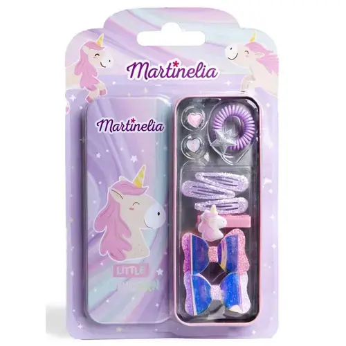 Set Martinelia Little Unicorn, penar cu accesorii pentru par