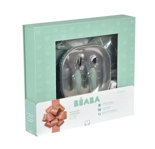 Set masa cadou Beaba First Meal Sage Green