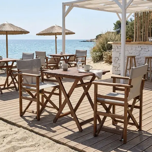 Set masa dining Retto, 3 piese, lemn de fag solid nuc-PVC bej gri, 60x60x71 cm. Set masă dining Retto, 3 piese, lemn de fag solid nuc-PVC bej gri, 60x60x71 cm.