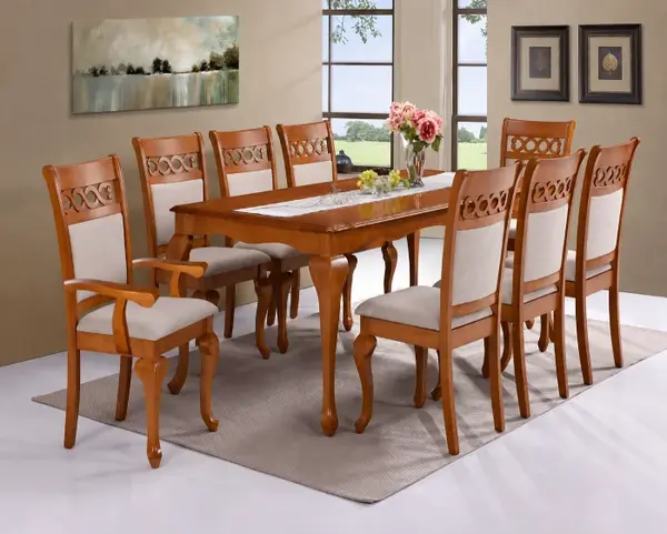 Set masa RH7062T cu 6 scaune RH8087C cu 2 scaune RH8087CA Oak