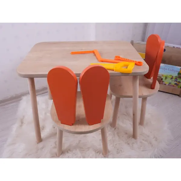 Set masa si scaun pentru copii Furniture Bunny One, 30x25 cm