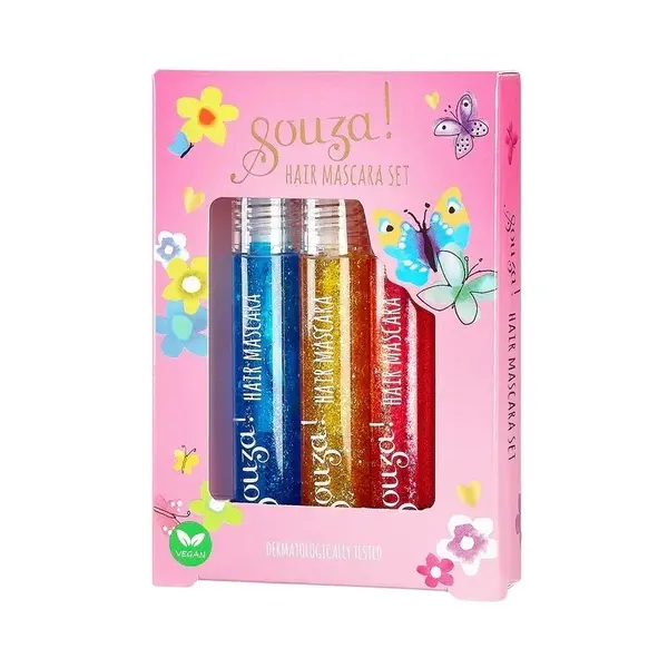 Set mascara cu glitter pentru par, Souza!