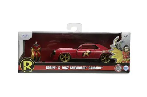 Set masina cu figurina Jada Toys Chevrolet Camaro 1967 Robin (Multicolor)