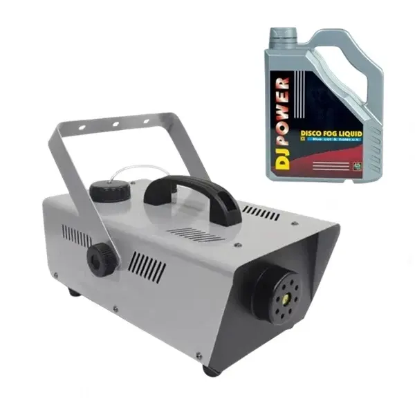 Set masina de fum profesionala si lichid 4.5 l, telecomanda, 2000 KV