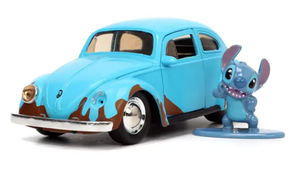 Set masina si figurina - Disney Stitch - Stitch & Volkswagen Beetle | Jada Toys