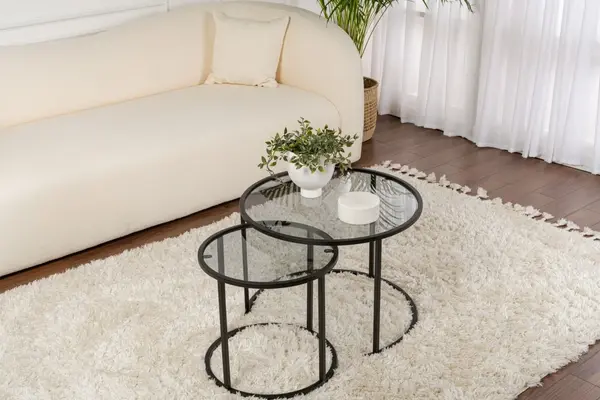 Set masute de cafea Aurum Negru