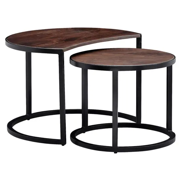Set Măsuțe De Cafea din lemn, 41/60/41 cm