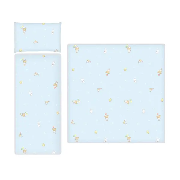 Set matlasat pentru carucior Lorelli Ranfors bear party blue