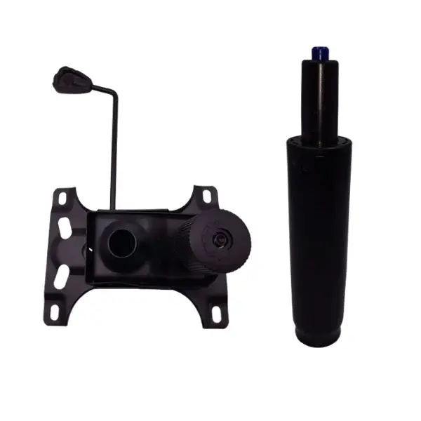 Set mecanism reglaj si cilindru piston gaz pentru scaune birou, negru, 30 cm