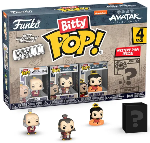 Set mini figurine Funko Bitty POP! Animation: Avatar: The Last Airbender - 4-Pack (Series 3)