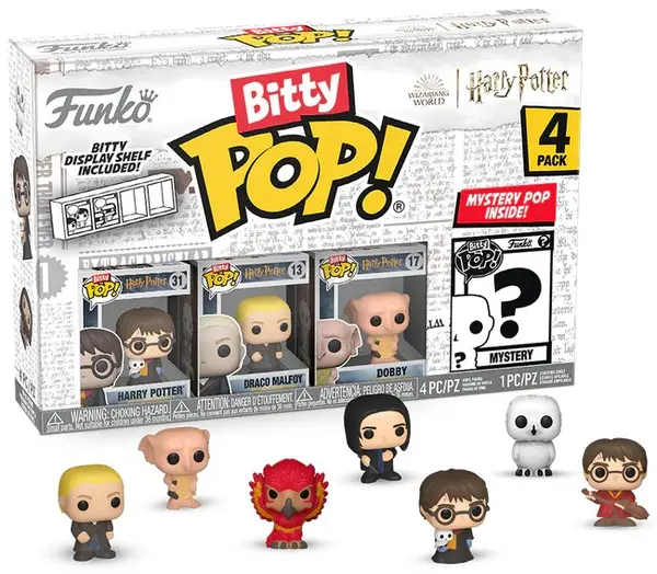 Set mini figurine Funko Bitty POP! Movies: Harry Potter - 4-Pack (Series 1)