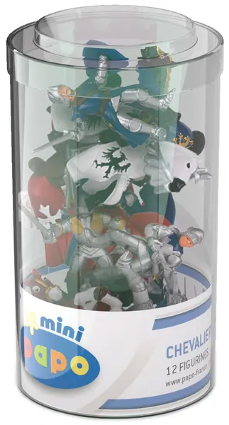 Set mini figurine Papo Mini – Cavaleri, 5.5 cm