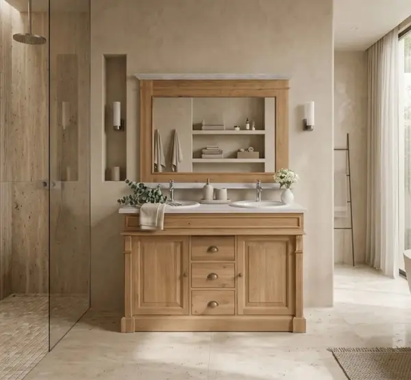 Set Mobilier Baie Directoire din Stejar cu finisaj Deep Brushed (Top plate)