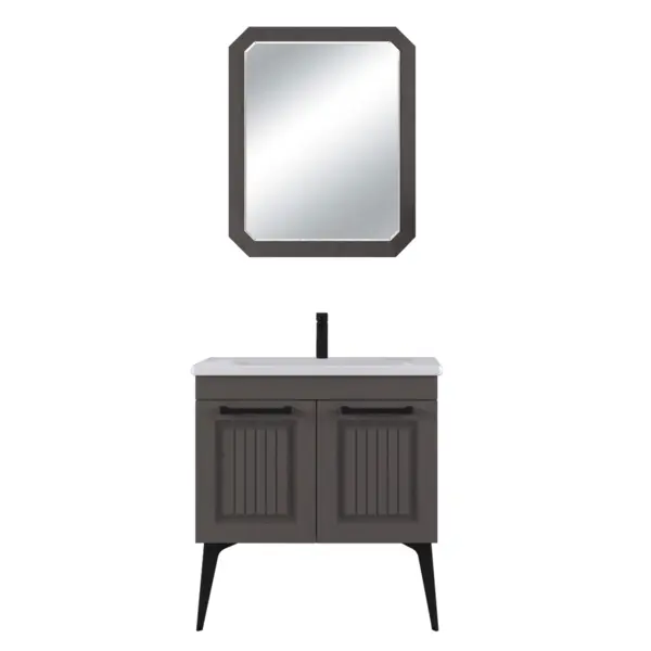 Set mobilier baie Hero 3 piese latte massive 80 cm