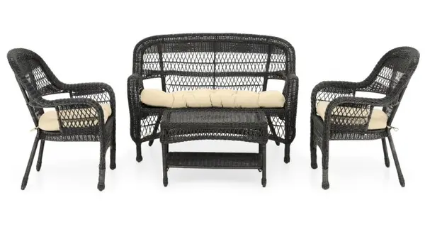 Set mobilier BARBARA terasa/gradina, 2 fotolii, canapea si masuta
