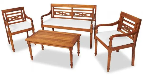 Set mobilier de grădină Indies, 7 piese, tec