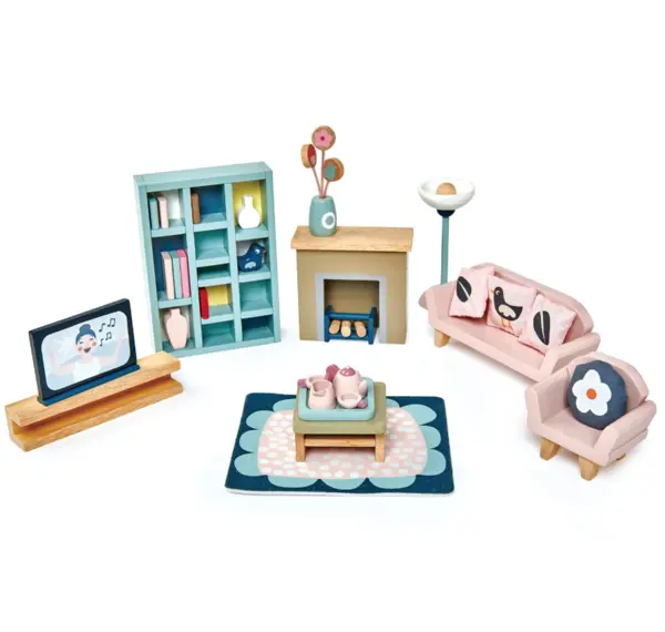 Set mobilier - Dolls House Sitting Room | Tender Leaf Toys