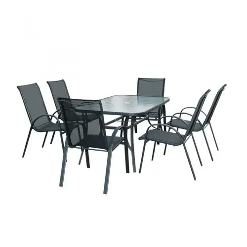 Set mobilier gradina Heinner Fiesta STSM007, 1 masa + 6 scaune